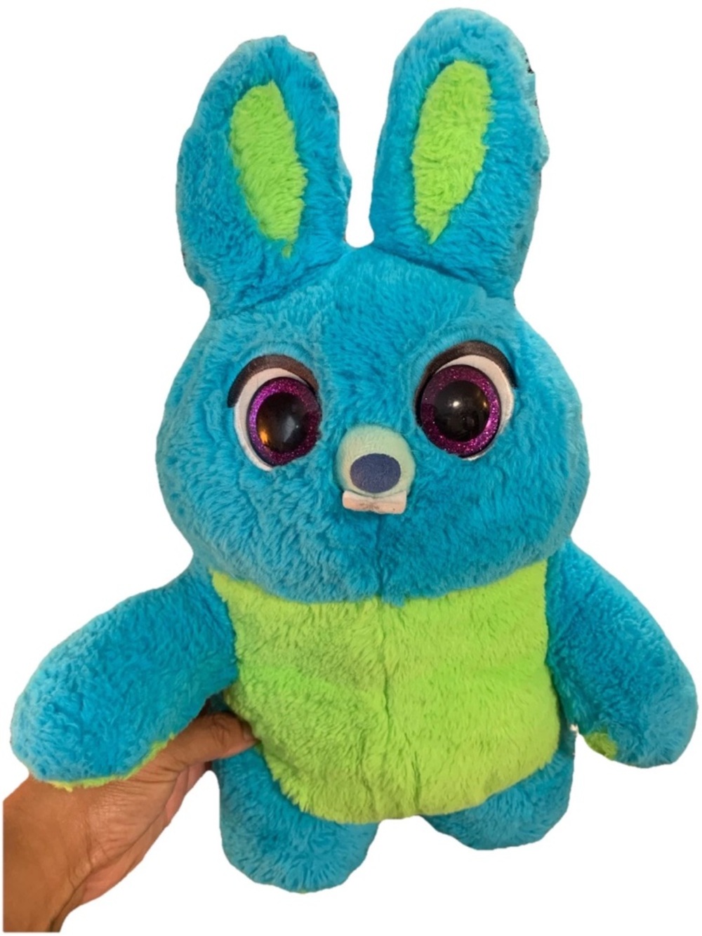 Disney Pixar Toy Story 4 Bunny Plush w Purple Glitter Eyes